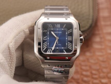 Cartier Santos De Cartier 40MM Two Tone – 1:1 Superclone (Blue Santos)